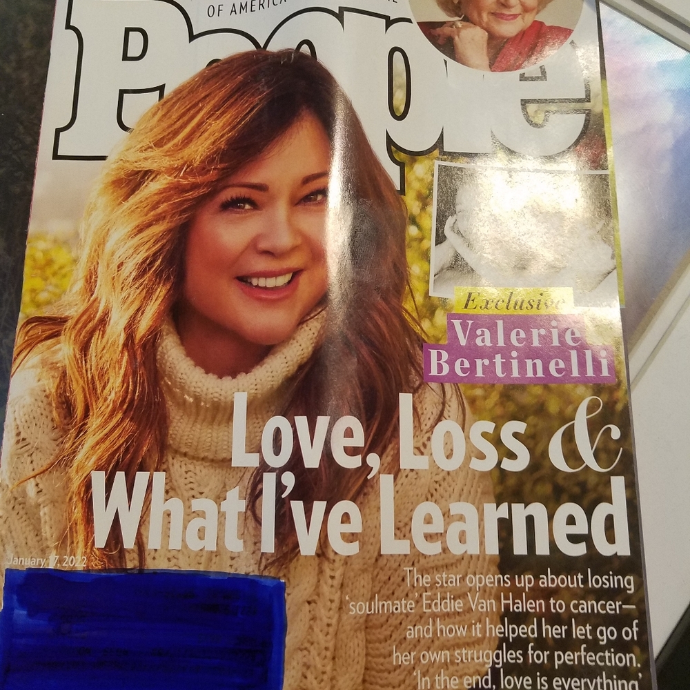 People Magazine featuring Valerie Bertinelli With Betty White 1922-2021The Am